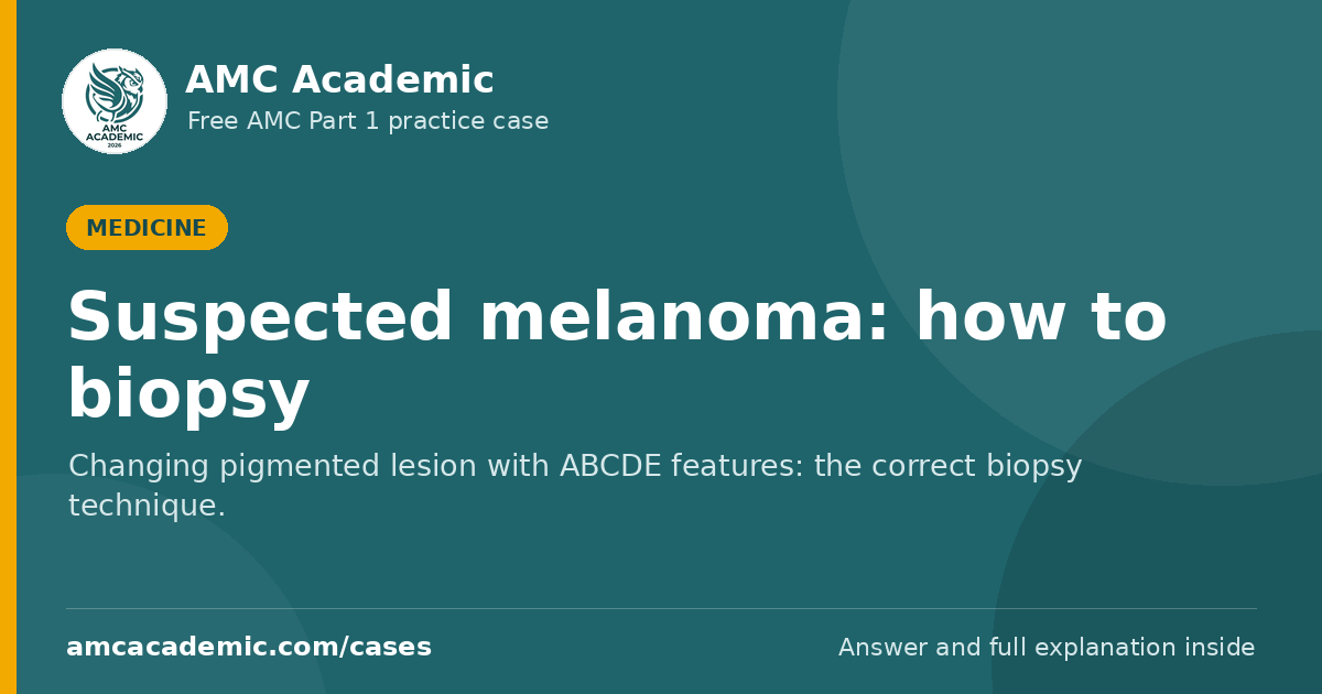Suspected melanoma: how to biopsy