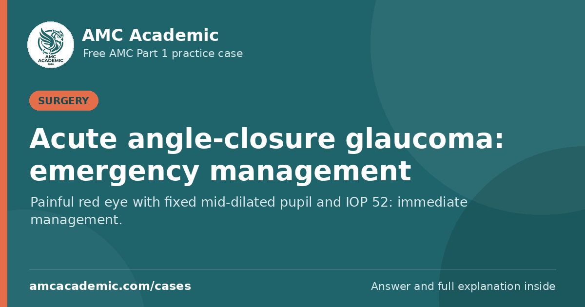 Acute angle-closure glaucoma: emergency management